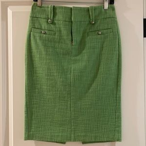 Club Monaco green tweed pencil skirt